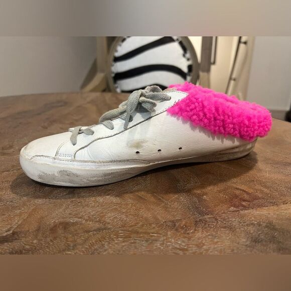 Golden Goose Superstar shearling sneakers size 8 - Picture 6 of 11